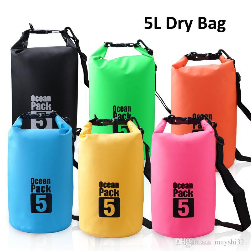 OCEAN PACK 5 L - Tas Anti Air - Waterproof Dry Bag - Travel Selempang . BGB-56