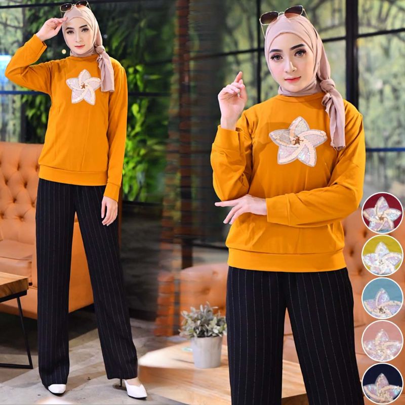 SWEATER ATASAN WANITA/BABY TERRY PREMIUM