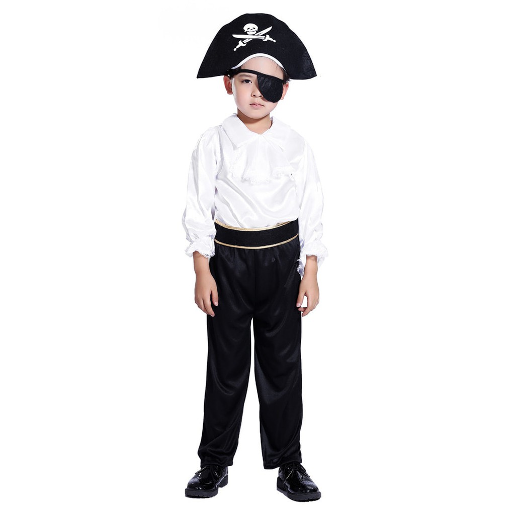 KOSTUM HALLOWEEN anak bajak laut pirate size L jubah meRAH