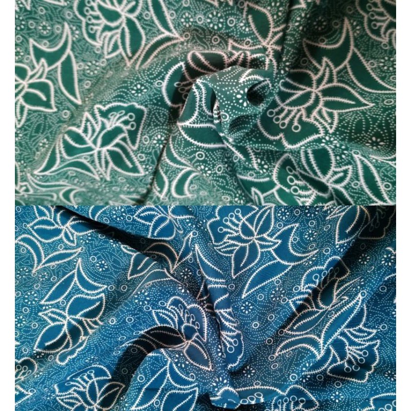 KAIN BATIK PKK NASIONAL HIJAU TOSCA TERBARU  BAHAN BATIK PKK UKURAN 2 METER TERLARIS BISA SATU BAJU 