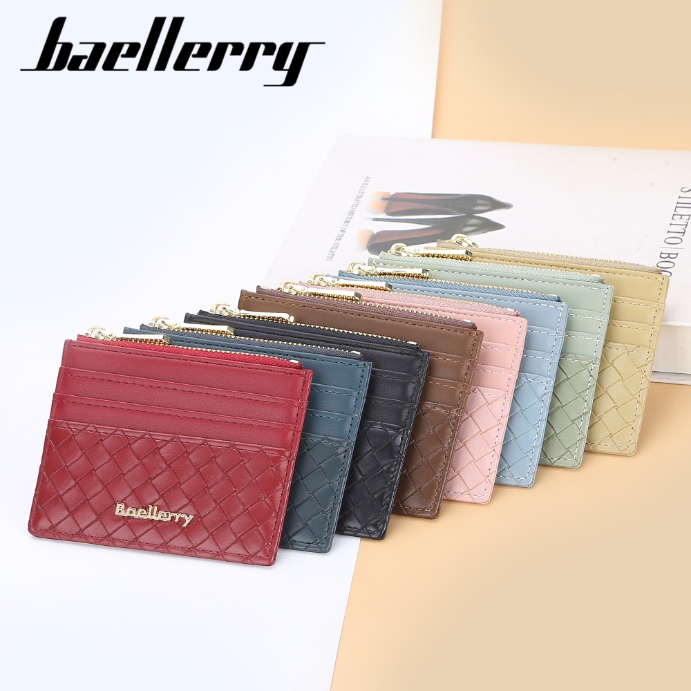 BAELLERRY NR091 Dompet Kartu Wanita Bahan Kulit PU Leather Premium WATCHKITE WKOS