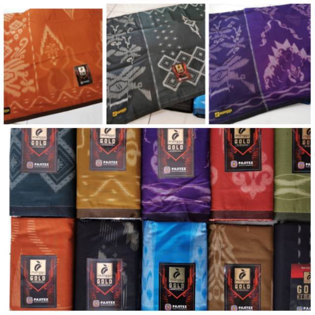 Grosir  Sarung MANGGA  Gold kembang katun Asli Garansi