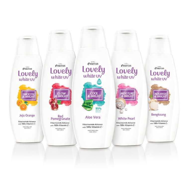 EMERON LOVELY WHITE UV HAND & BODY LOTION 200ML