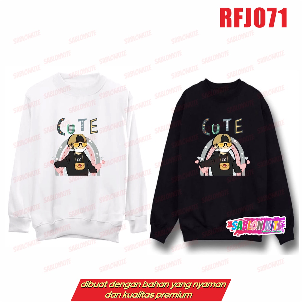 MURAH!!! SWEATER HOODIE KPOP SUGA CUTE RFJ071 UNISEX