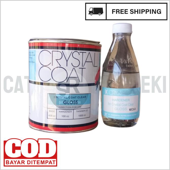 Cat Lapis Kaca Crystal Coat Clear Gloss, Clear Doff, Clear Semi Gloss Termurah