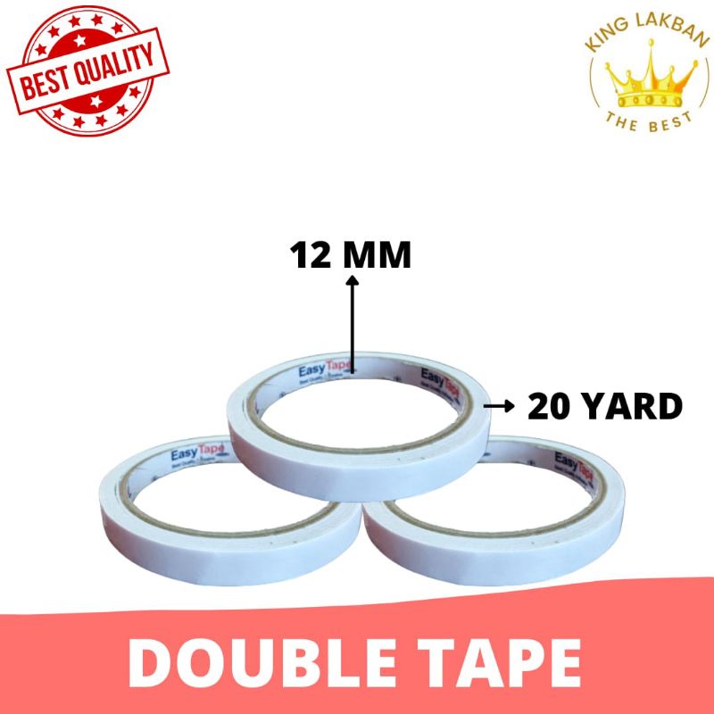 

Double Tape 12 mm 20 yard Double Tape Termurah dan Terlengkap