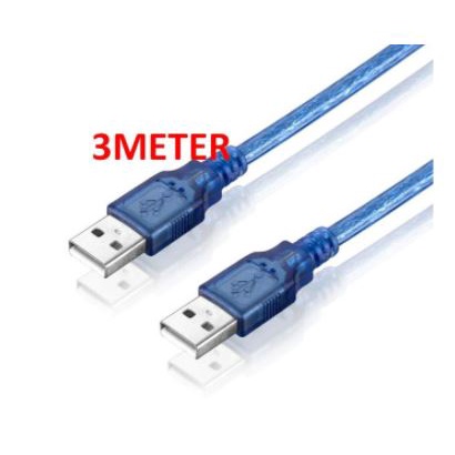 Cable usb-A 2.0 male-male 3 meter 480Mbps Sync data NB - Kabel usb2.0 Am-Am 3m