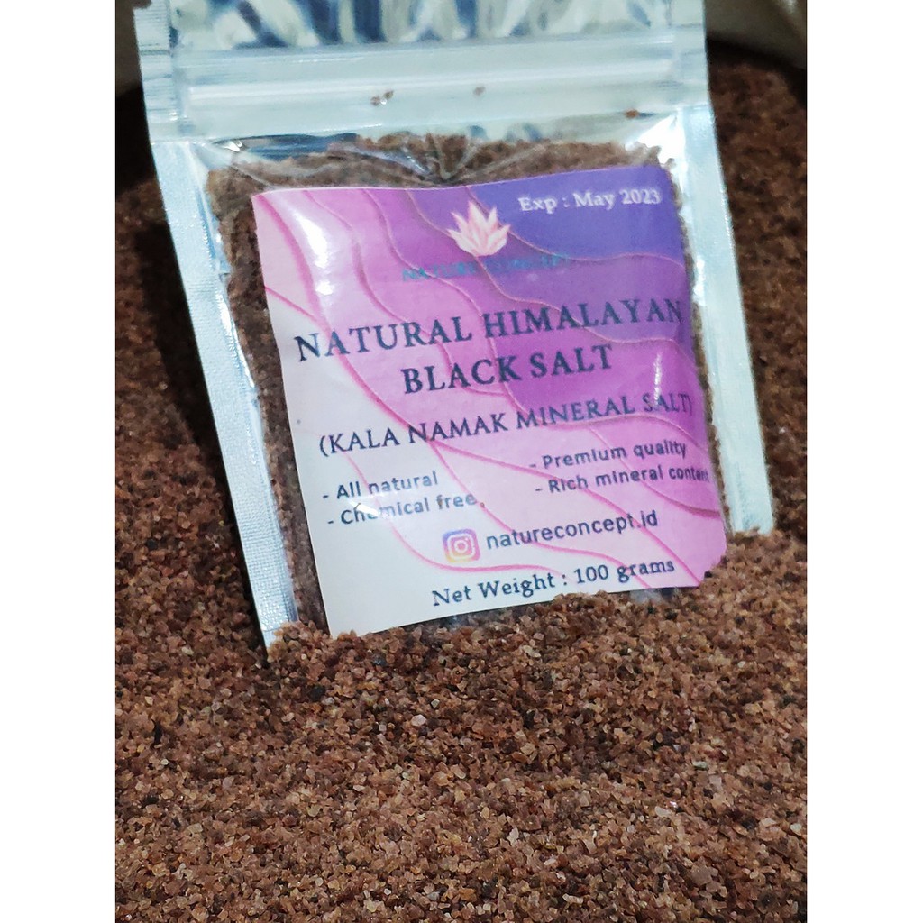 Himalayan Fine Black Salt Kala Namak Premium HALUS 250 grams