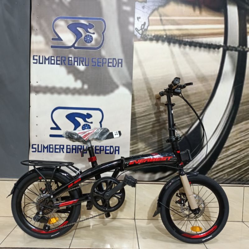 SEPEDA LIPAT ANAK EVERBEST EB 903 7 SPEED 16 INCH BY PACIFIC FREE LAMPU,BREKET