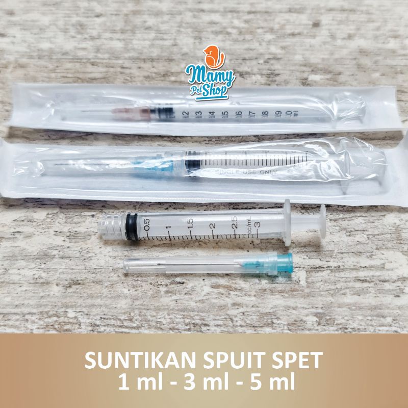 SPET SPUIT JARUM SUNTIKAN 1 ML 3 ML 5 ML