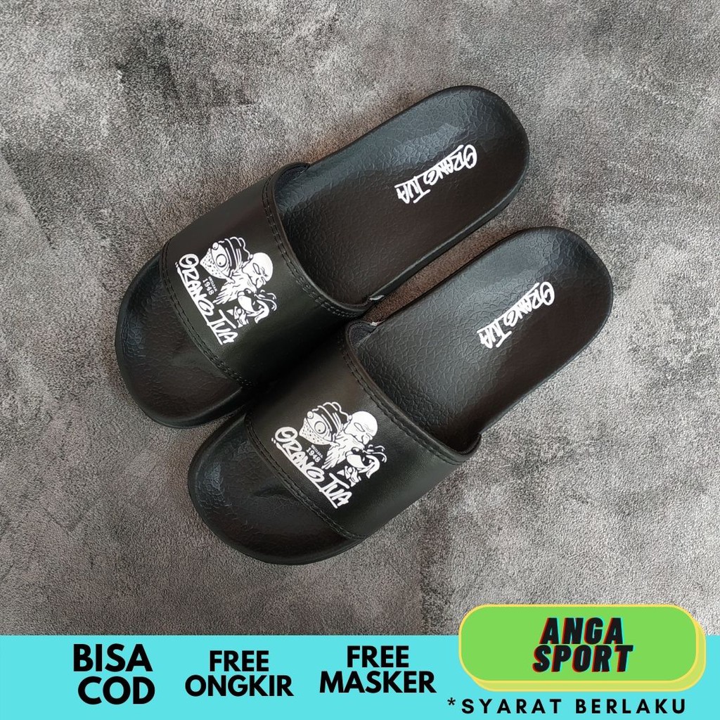 SANDAL SLIDE ORANG TUA PRIA WANITA / SANDAL SLOP CEWEK COWOK MURAH / SENDAL SANTAI CASUAL FOOTWEAR