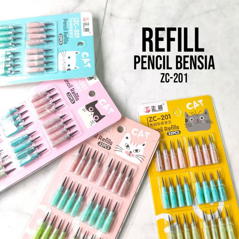 

Isi refill pensil bensia / Isi ulang pensil bensia / Refill pensil bensia ZC201