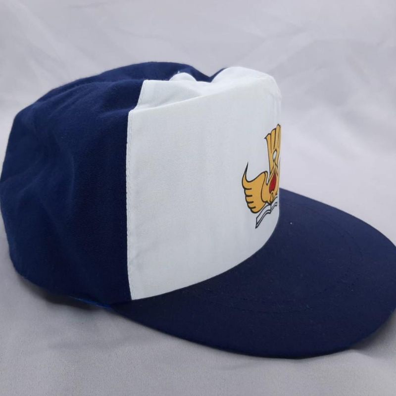 Topi SMP SLTP Bordir Biru Putih