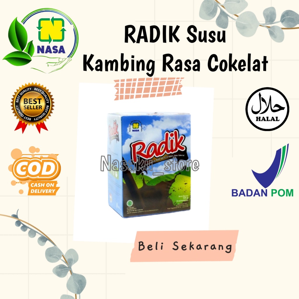 

Radik Susu Kambing Plus Rasa Coklat Original Nasa Penambah Nafsu Makan dan Berat badan