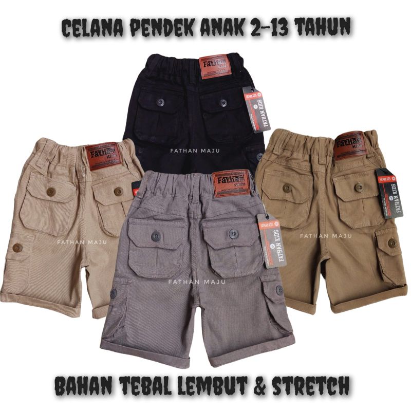 Celana pendek Celana anak Celana kargo 2-13 tahun Celana anak cowok Celana anak laki terlaris