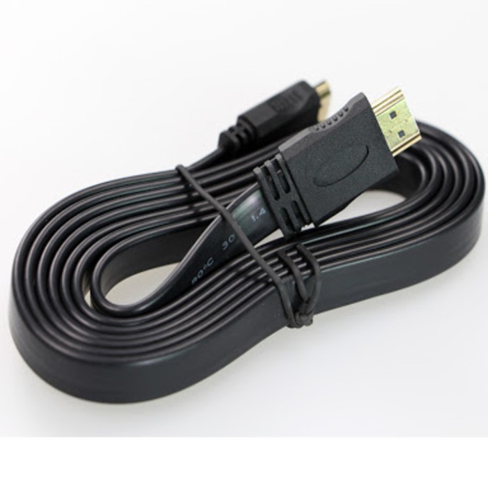 Kabel HDMI 1,5 Meter Gold Flat / Kabel HDMI 1.5 M FLAT HIGH QUALITY