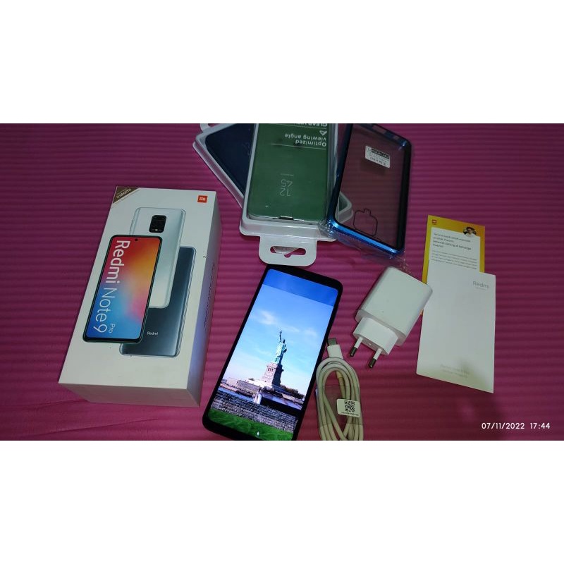 redmi note 9 pro 8/128 gb second seken bekas mulus istimewa ori