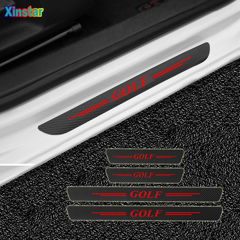 4pcs / Set Logo Golf Anti Gores Untuk Vw Volkswagen Golf 4 5 6 7 3 V Gti Mk4 Mk5 Mk7 Mk2 Mk3 Mk6 2 8