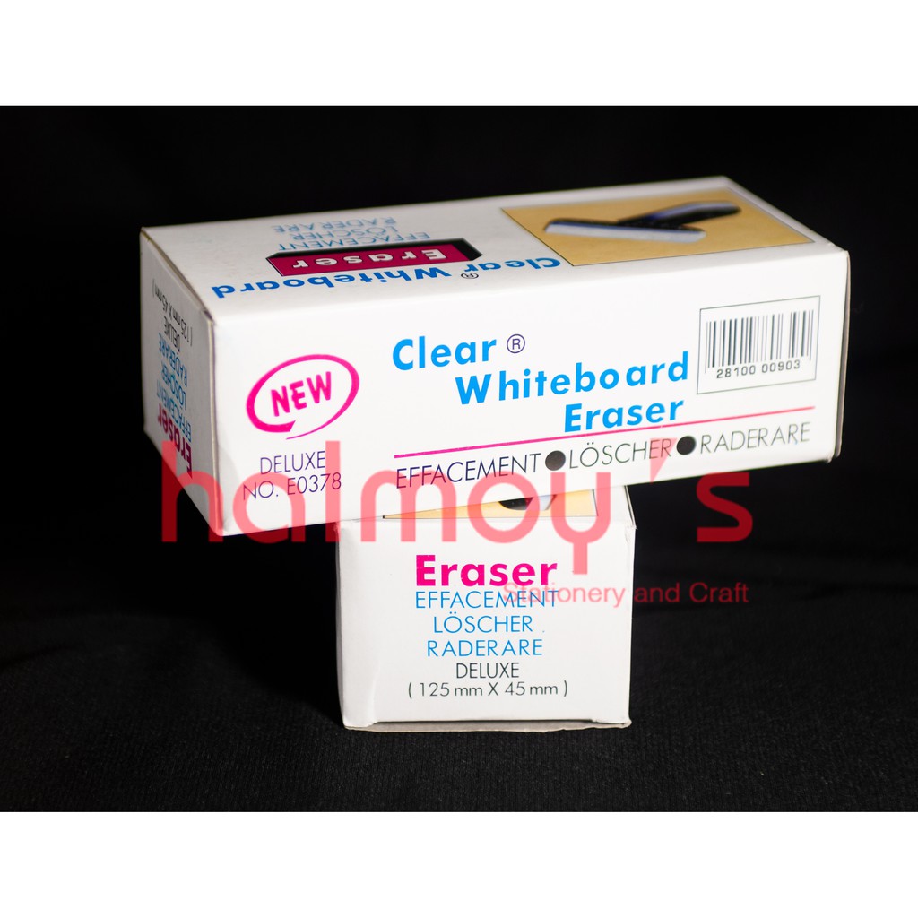 

PENGHAPUS / ERASER WHITE BOARD CLEAR BESAR ( 125 MM X 45 MM )
