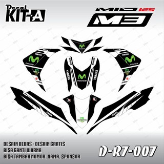 102 Dekal Stiker Motor Yamaha Mio M3 125 D R7 002 Decal Sticker