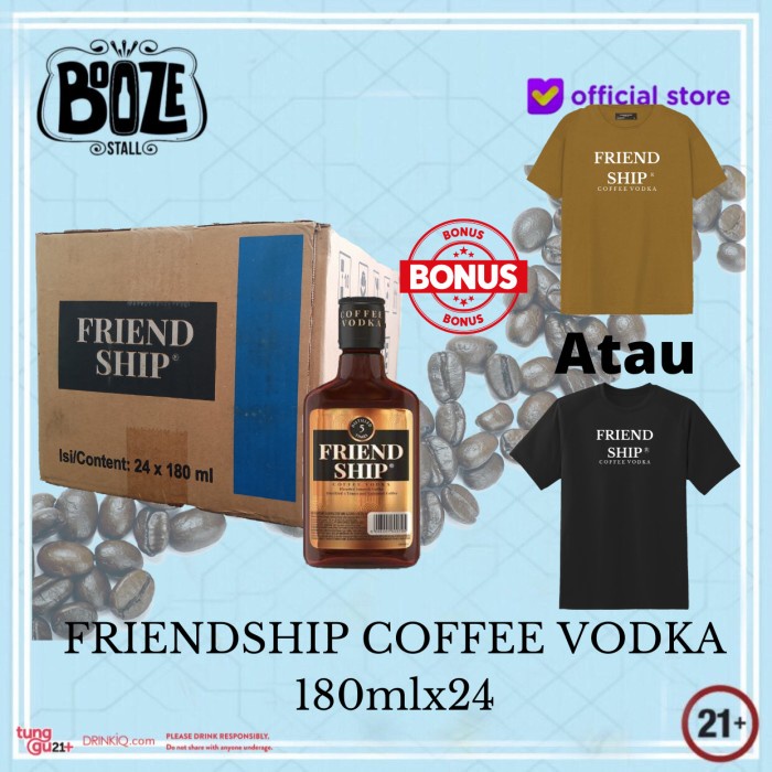 Friendship Coffee Vodka 180ml x 24 btl (1 karton)