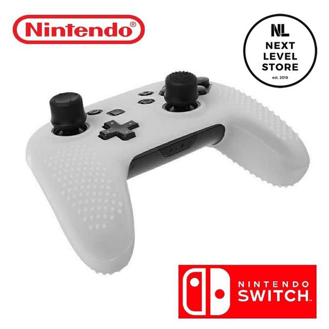 Silicone Case Pro Controller Nintendo Switch Rubber Protector - Putih