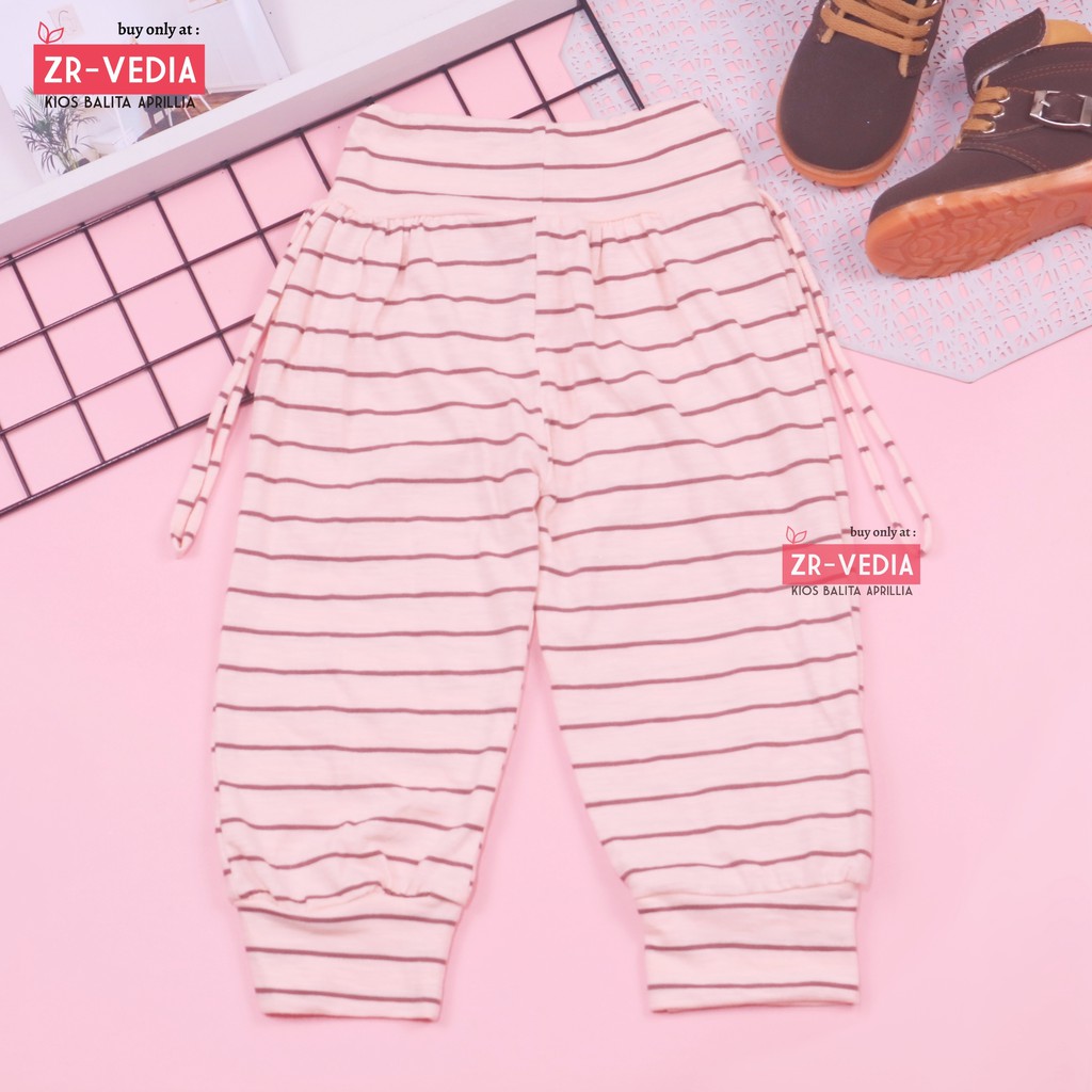 Aladin Salur uk 5-6 Tahun / Celana Anak Perempuan Panjang Murah Bahan Kaos Harian Stripe Adem