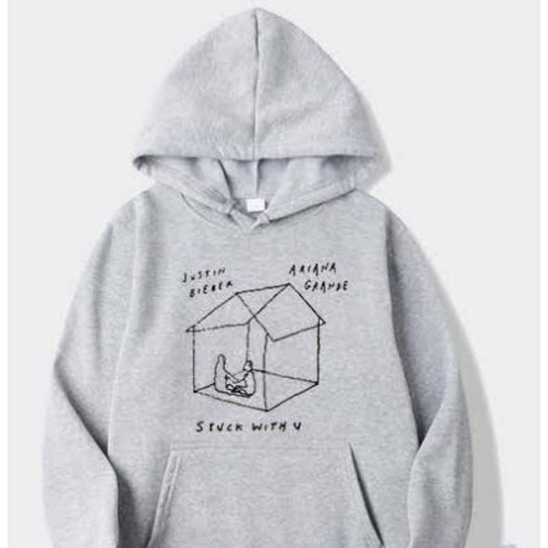 STUCK WITH U SWEATER HOODIE UNISEX PREMIUM KEKINIAN TERLARIS&quot;