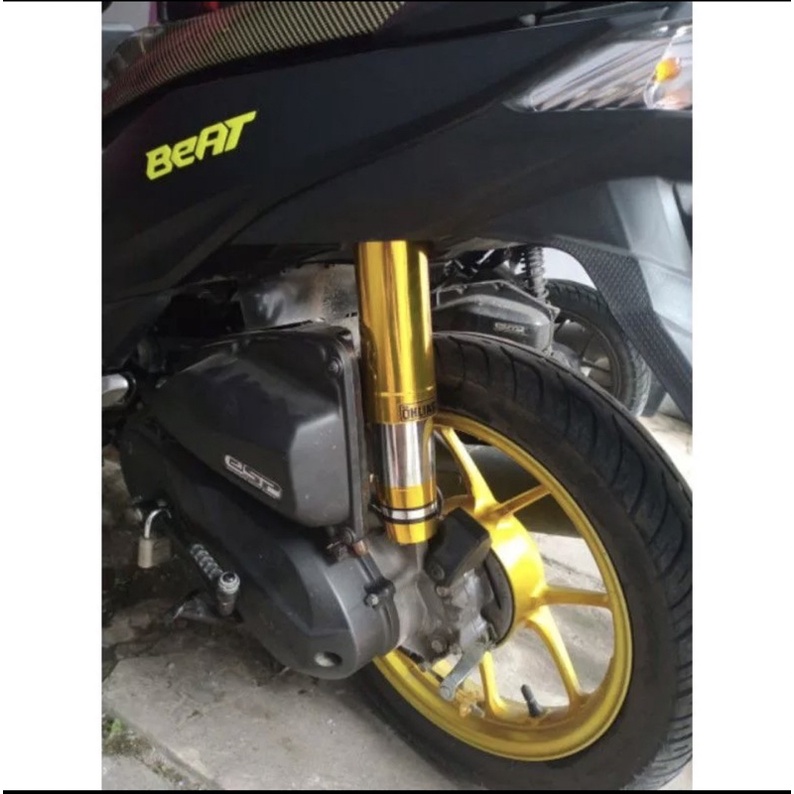 COVER SHOK SHOCK + JALU AS RODA DEPAN MATIC YAMAHA MIO FINO XEON SOUL HONDA BEAT VARIO SCOOPY GENIO - GOLD