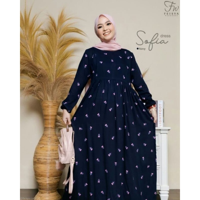 SOFIA DRESS by feisya || Daily dress || Dress rumahan || Gamis busui