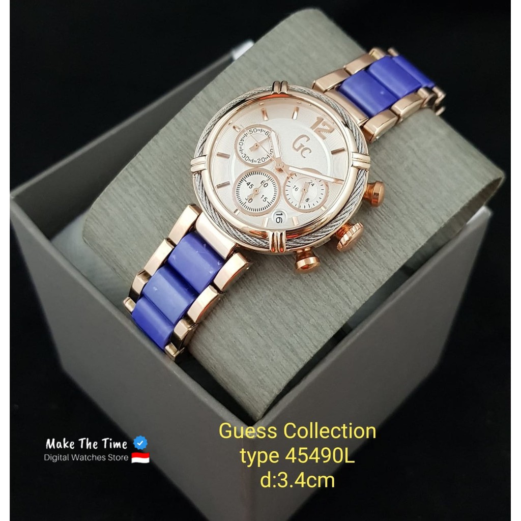 Jam Tangan Wanita GC 45490L Chronograph ( Include Box dan Baterai Cadangan )
