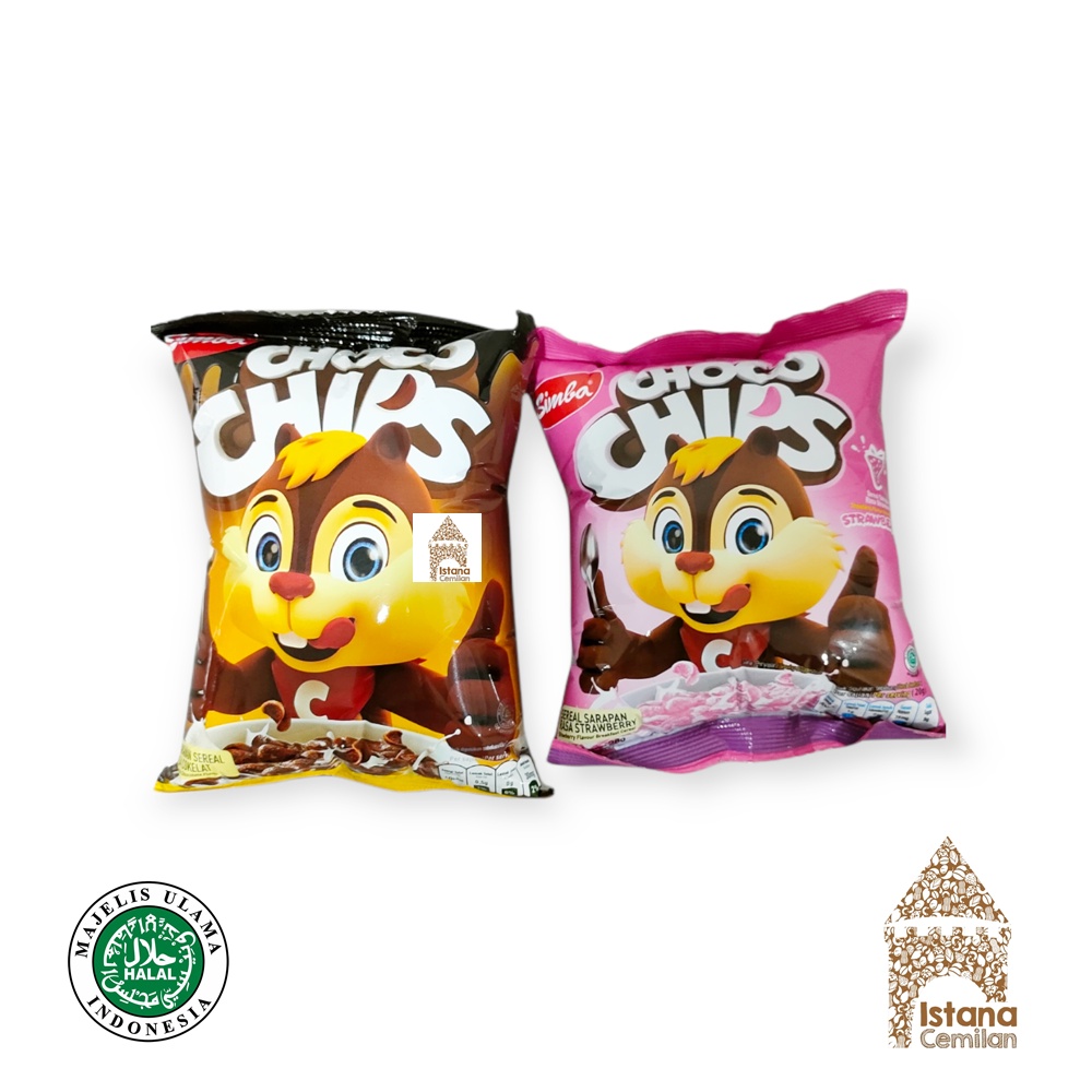 Simba Choco Chips Sereal Cokelat / Strawberry 24 Gram