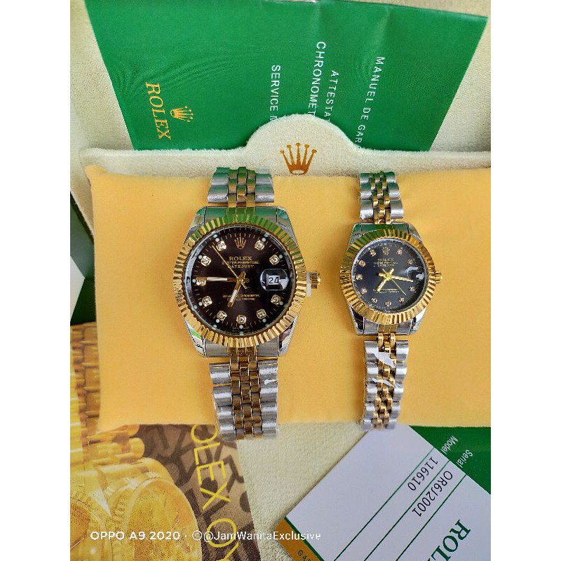 JAM ROLEX DATEJUST COUPLE SEPASANG