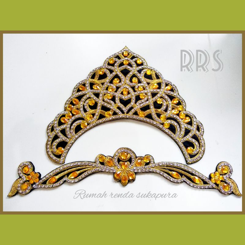 renda bordir siger murah / bordir siger murah / aksesoris tari / siger tawon