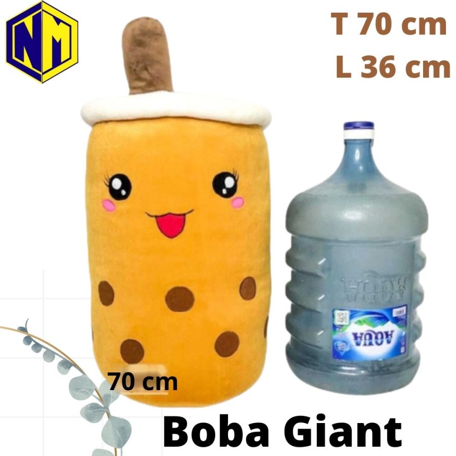 Boneka Boba Cangkir Milk Tea Jumbo Led Besar ukuran Galon dan Super Galon di Banjarmasin