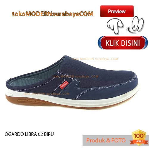 OGARDO LIBRA 02 BIRU sepatu pria sepatu casual slip on