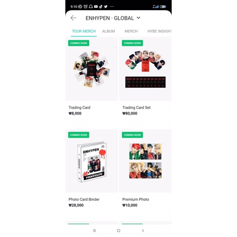 *PO MERCH ENHYPEN “ MANIFESTO”*