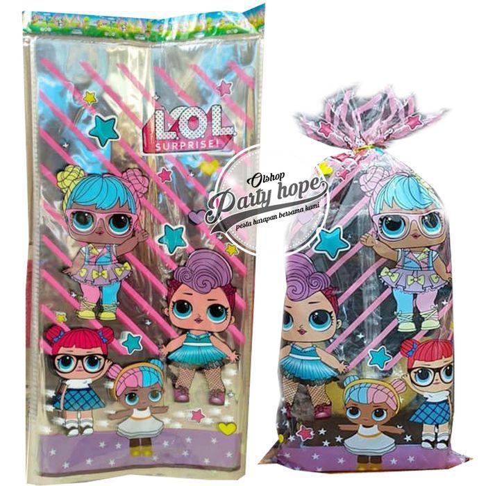 

PROMO - plastik snack LOL / souvenir ultah / plastik bingkisan kado kartun LOL