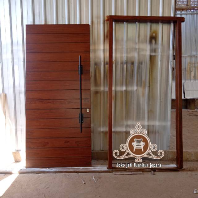 Kusen pintu minimalis kayu jati