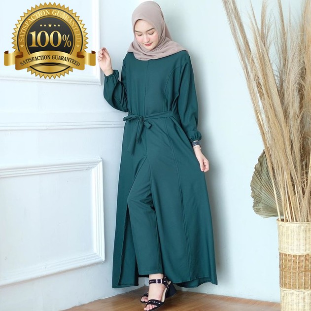 DENORA SET | BAJU SETELAN MUSLIM | STELAN MURAH WANITA pakaian panjang celana hijab casual 0067