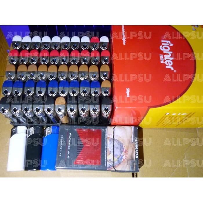 Jual Korek Api Gas Kecil Mancis KKK Fighter Mini Ukuran Cricket SNI ...