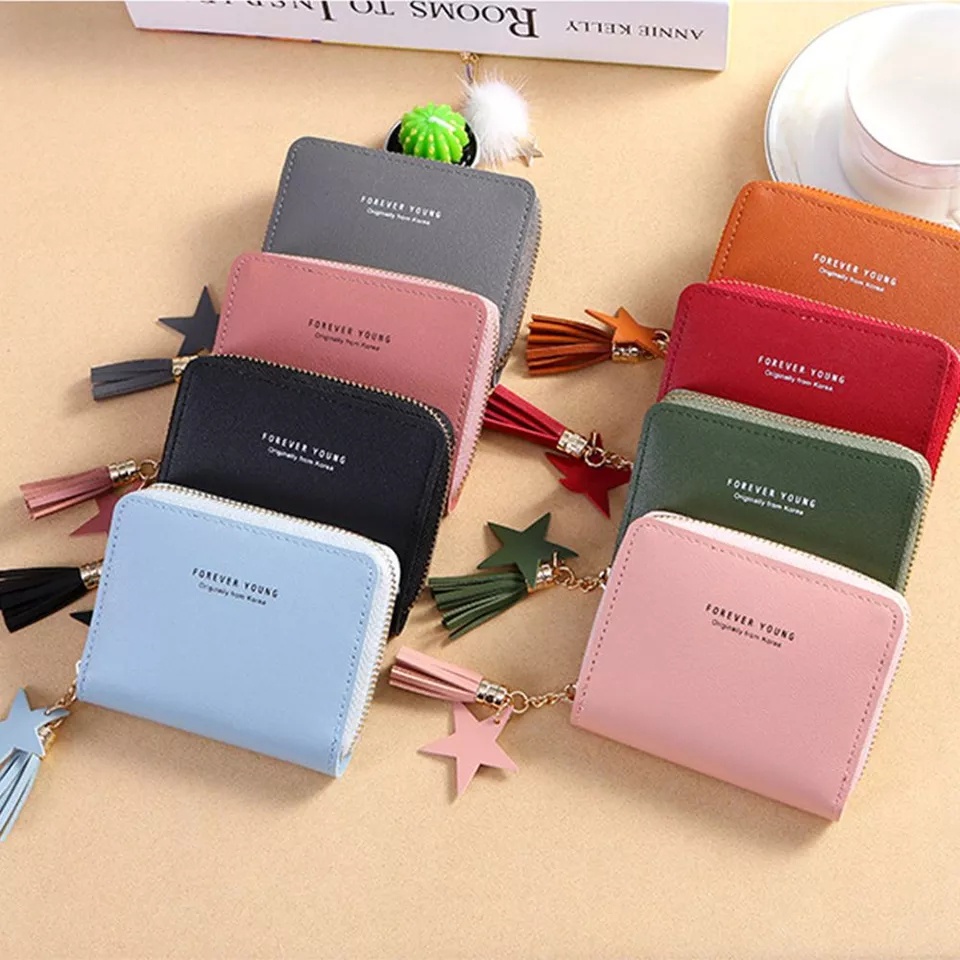 ( GS ) DOMPET WANITA / DOMPET LIPAT MINI FASHION WANITA RESLETING