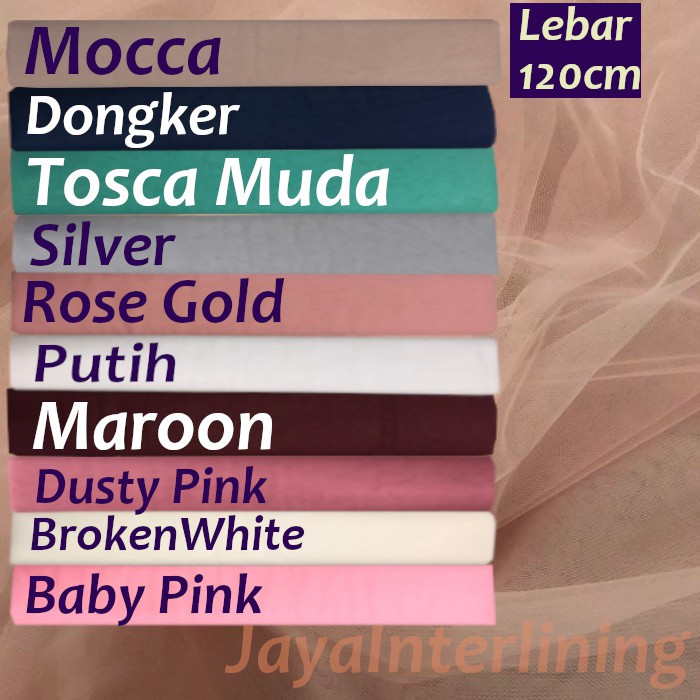 Kain tile tule tulle Premium Lebar 120cm