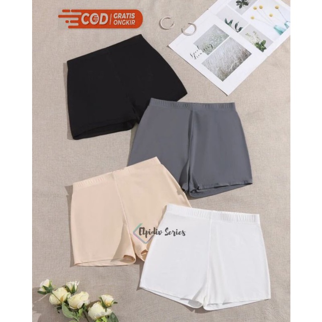 Short Pant Wanita Bahan Spandex / Daily Shortpants / Celana Dalaman Short Pants