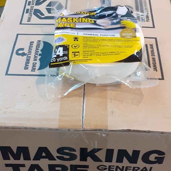 

lakban kertas masking tape naci 24 x 18m isi 96rol per karton