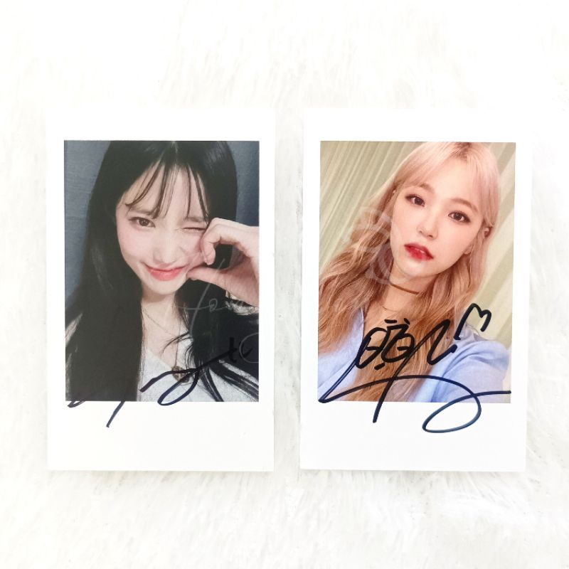 fromis_9 Fromis_9 Hayoung Jiheon - 9Way Ticket Album Universal Music Store Japan Signed Polaroid Ben