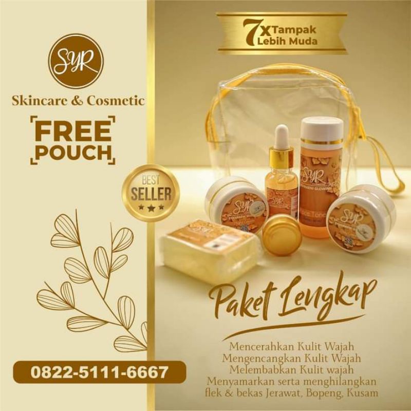 SYR Glowing paket lengkap Serum Gold