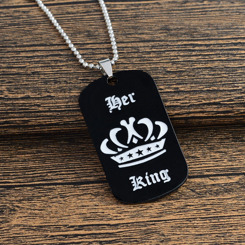 kalung  her king &amp; his queen  titanium