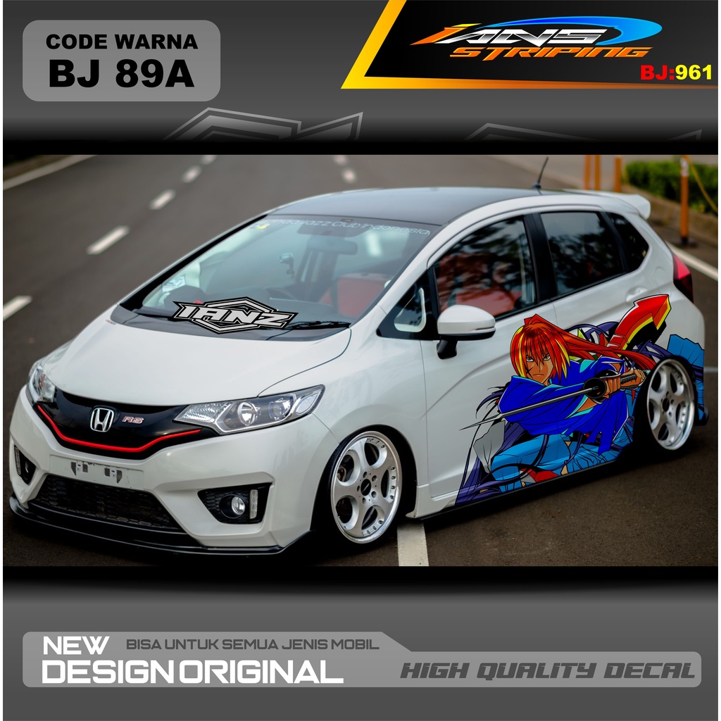 STICKER DECAL MOBIL JAZZ / STIKER MOBIL BRIO / DECAL STIKER MOBIL SWIFT / STIKER MOBIL TOYOTA / DECAL STICKER MOBIL / STIKER YARIS AYLA