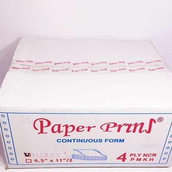 

CONTINUOUS FORM 9,5 X 11/3 4PLY PAPERPRYNS (PPOB - BAGI 3)